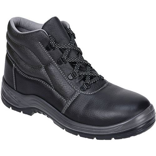 Black Unisex S3 Resistant Leather Safety Boots - 36-50 - Portwest UK