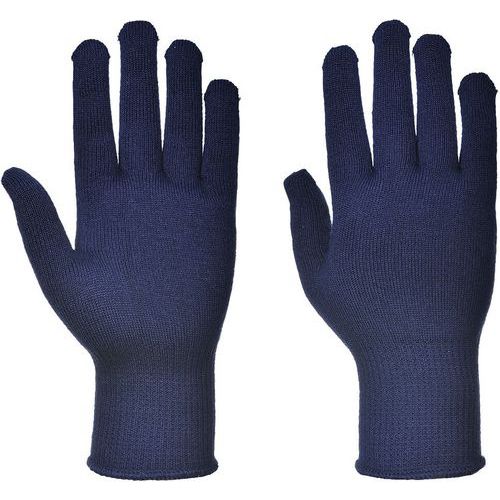 Navy Thermal Insulation Glove Liner - Size 7-11 - 13 Gauge - Portwest