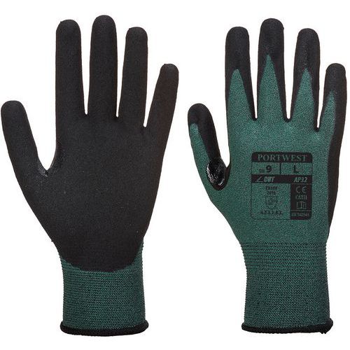 Grey A2 Level B Cut-Resistant Grip Gloves - Size 7-11 - Portwest UK