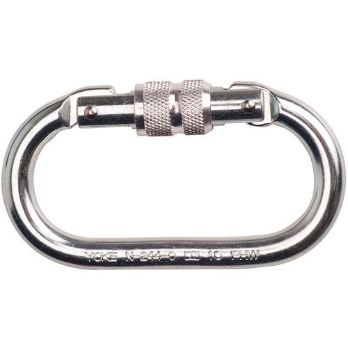 Steel Oval Carabiner Shackle With Screw Lock - Portwest