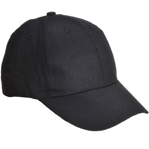 Black Or Navy Blue Workwear Baseball Caps - 6 Panels - Portwest UK