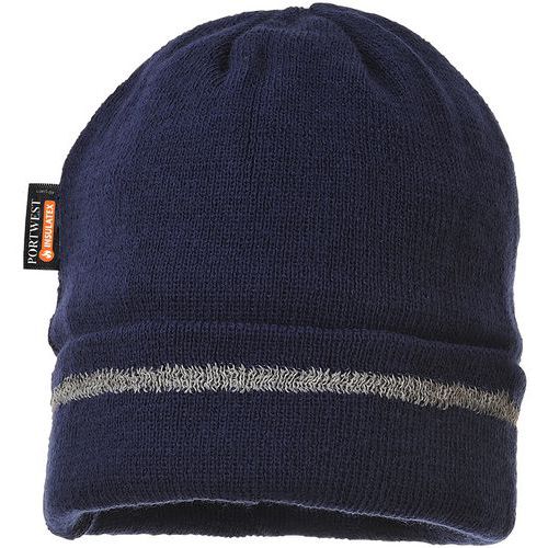 10 Insulated Reflective Beanies -Blue/Black/Orange/Yellow -Portwest UK