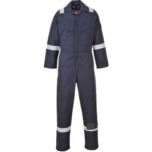 Dark Blue Flame Resistant Boilersuit/Coverall - 36-54 - Portwest UK