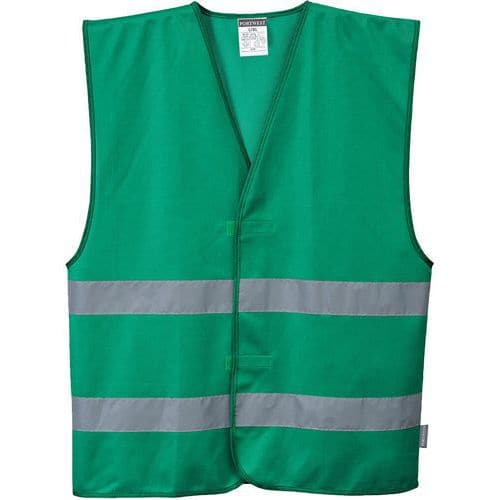 Green High Vis Vest - Small To XXXL - 125g - Iona MeshAir Portwest