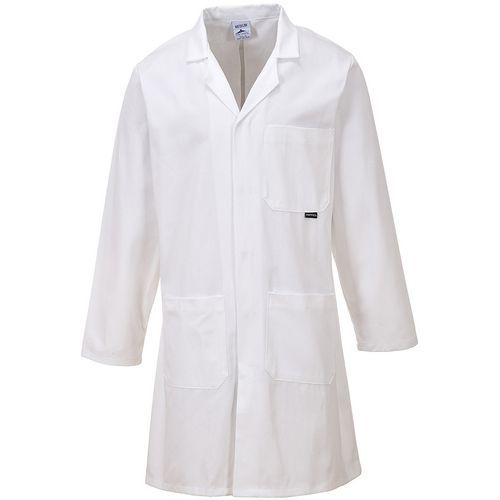 White Lab Coat - Unisex PPE - Kingsmill Fabric - XS To XXXL – Portwest