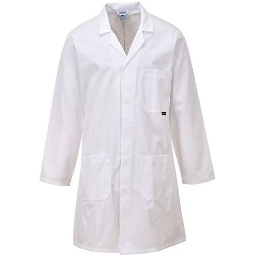 White Lab Coat - Unisex PPE - Kingsmill Fabric - XS To XXXL - Portwest