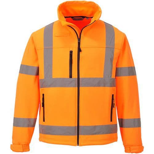 S424 High-Visibility Classic Softshell Jacket - Portwest