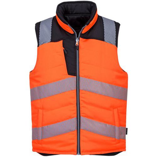 PW374 PW3 High-Visibility Reversible Bodywarmer - Portwest