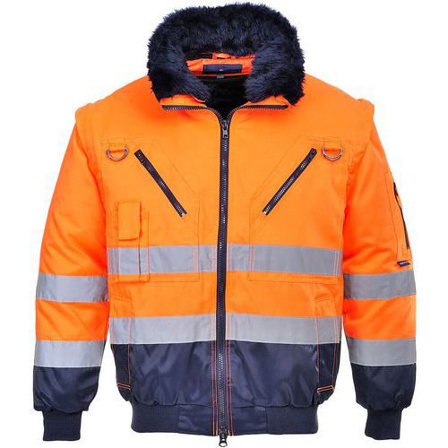 PJ50 High-Visibility 3-in-1 Pilot Jacket - Portwest