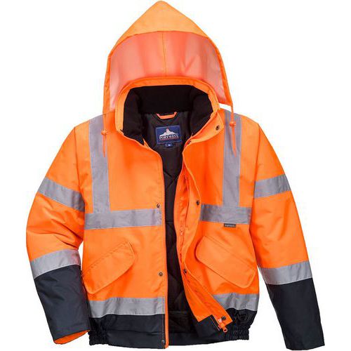 S266 High-Visibility Two Tone Bomber Jacket - Portwest