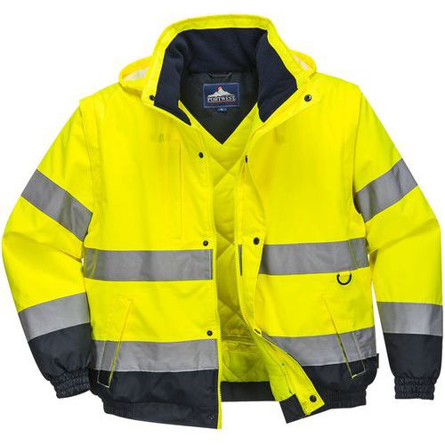 C468 High-Visibility 2-in-1 Bomber Jacket - Portwest