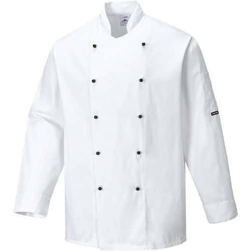 White Chefs Kitchen Uniform Jackets - XS-4XL - Somerset Portwest UK