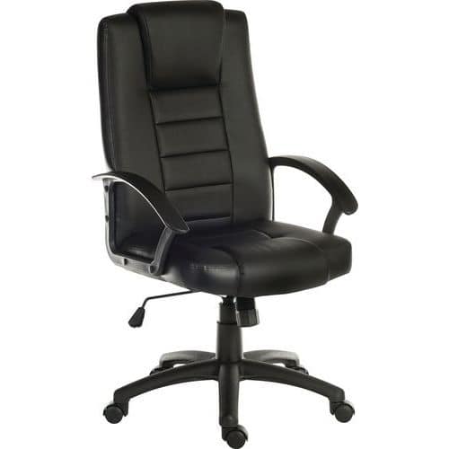 Executive Office Chair - Black Swivel Desk Chairs - Leader Teknik