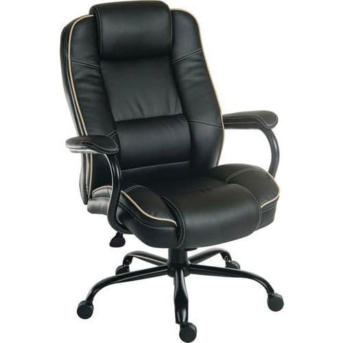 Leather Office Chair - Heavy Duty Chairs - Goliath Duo Teknik