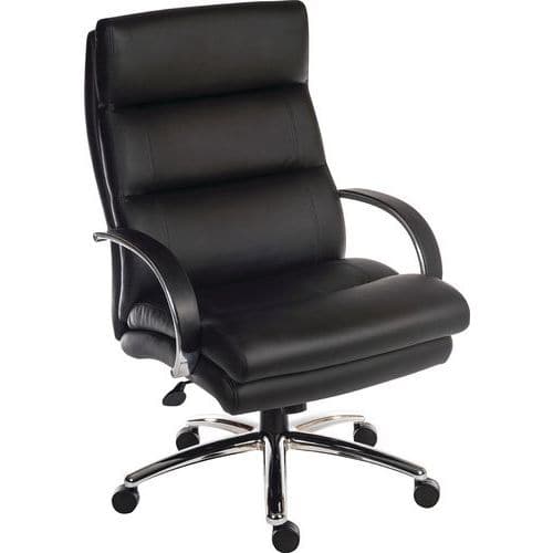 Executive Office Chair - Black Swivel Heavy Duty Desk Chairs - Samson