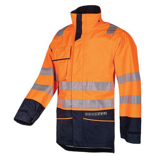 Torvik high-vis waterproof parka with ARC protection, orange - Sioen