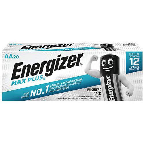 Max Plus AA/LR6 alkaline battery - Pack of 20 - Energizer