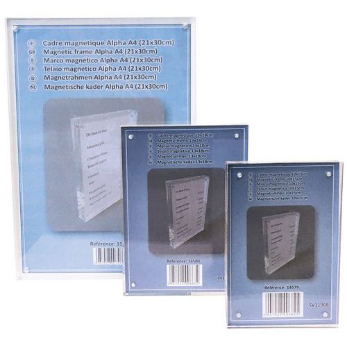 Photo frame or poster holder - Magnetic closure - Manutan Expert