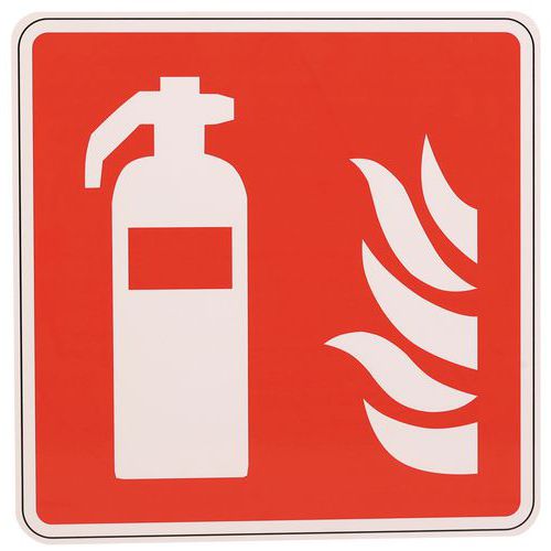 Aluminium sign - Fire extinguisher - Manutan Expert