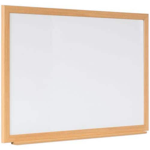 Wooden Drywipe Whiteboard - Enamel Surface HxW 120x180mm - Bi-Silque