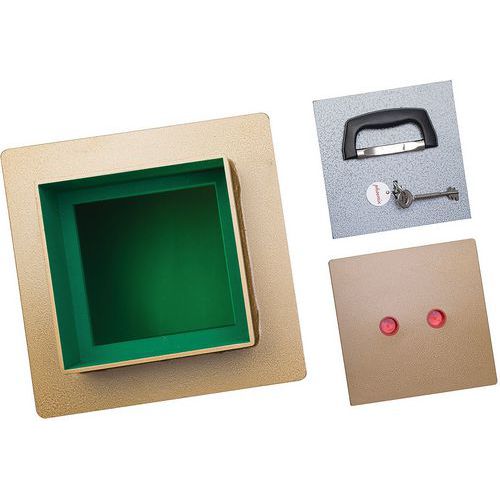 Phoenix Underfloor £2K Security Box Safe - Key Locking - Square Doors