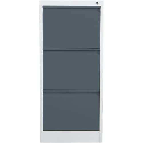 Phoenix FC Grey Metal Office Filing Cabinets - 2-4 Drawers - Key Locks