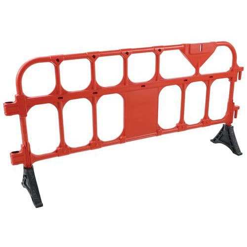 Plastic Safety Barriers On Feet - Pedestrian/Road Traffic - Manutan Expert