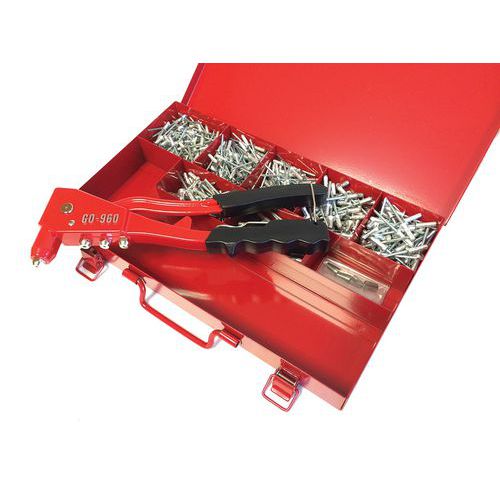 GO 9600 Multi riveter and rivets set - Degometal