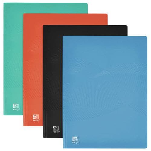 Osmose A4 recycled PP display book, 50 pockets, assorted - Oxford