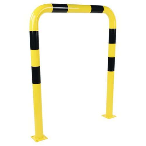 Warehouse Traffic Hoop Barriers - Black & Yellow - Steel - Manutan Expert