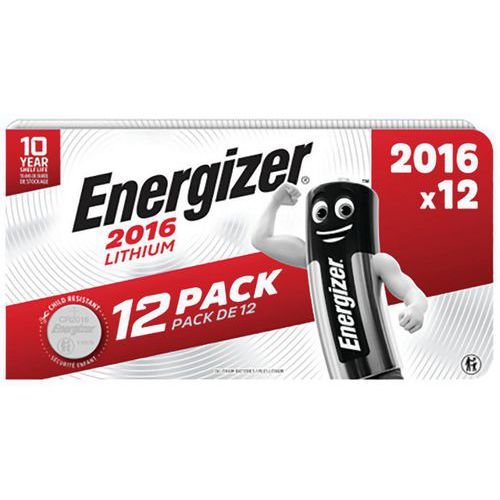 Blister pack of 12 coin batteries - Lithium - Energizer
