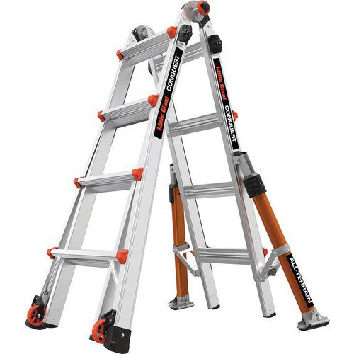 A Frame/Extension Ladder - 4 To 6 Rungs - Little Giant Conquest