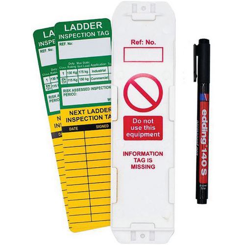 Ladder Inspection Tags - Full Inspection Kit - Scan