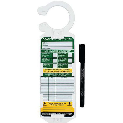 Scaffold Safety Tags - Full Setup/Inspection Kit - Scan