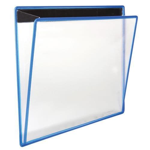 A4 magnetic wallet folder - Blue - Tarifold