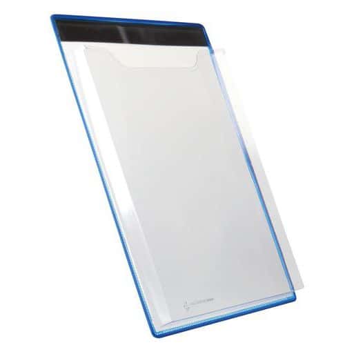 A4 magnetic portrait brochure holder - Blue - Tarifold