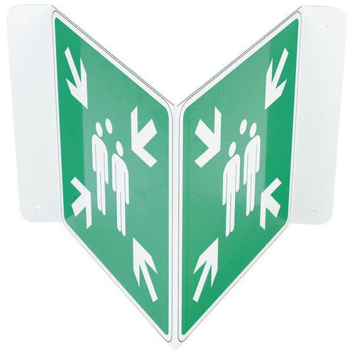 Evacuation sign - Assembly point - Manutan Expert