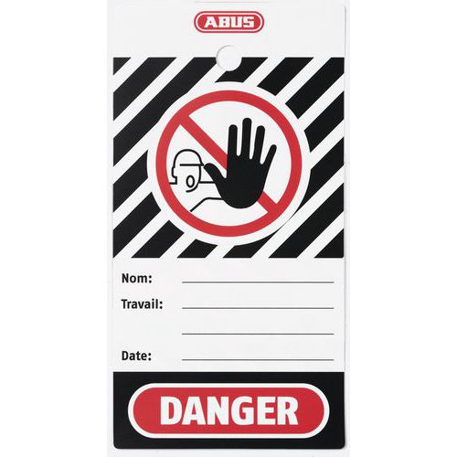 Lockout tag - DANGER - Pack of 100 - Abus