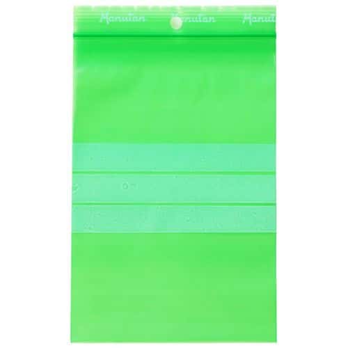 Recycled zip bags - Green 100 µm - Manutan