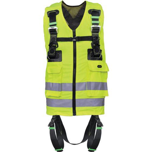 Fall-arrest harness with high-visibility Reflex vest - Kratos Safety