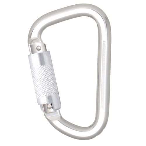 Aluminium 1/4-turn locking carabiner - Kratos Safety