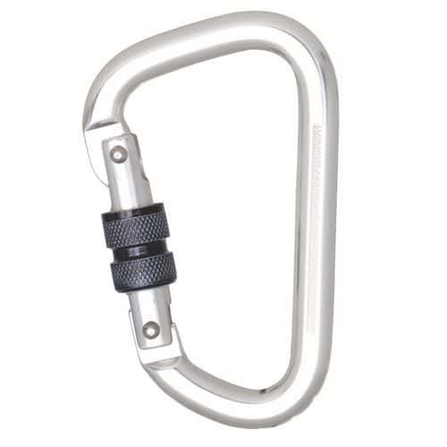 Aluminium screw-locking carabiner - Kratos Safety
