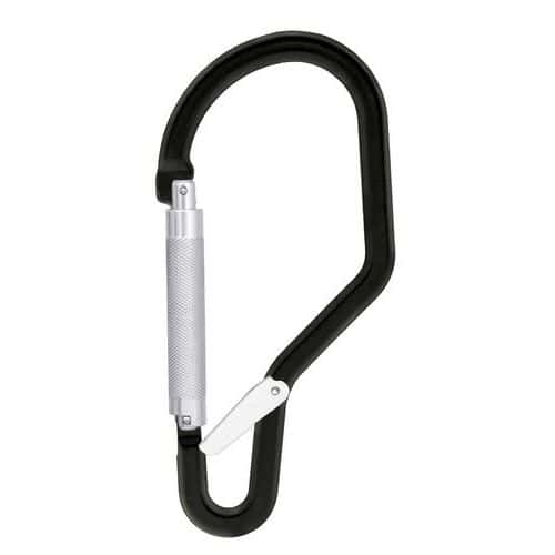 Aluminium carabiner with locking latch - Kratos Safety