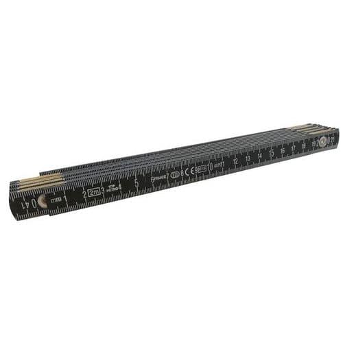 Double-sided folding ruler - Aluminium