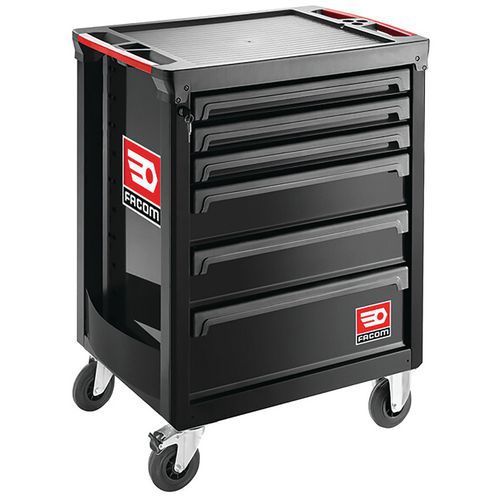 ROLL M3 toolbox trolley, 6 drawers - Facom
