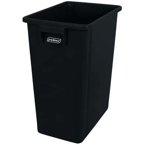 Bin made from 70% recycled plastic - 40 l - Black - Probbax