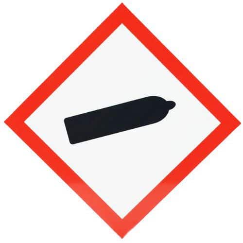 CLP sign - Gas under pressure - Aluminium - 300x300 mm