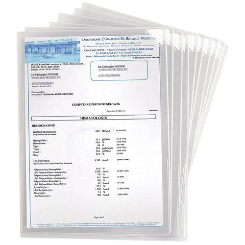 Kang antimicrobial cut flush folders - Pack of 5 - Tarifold