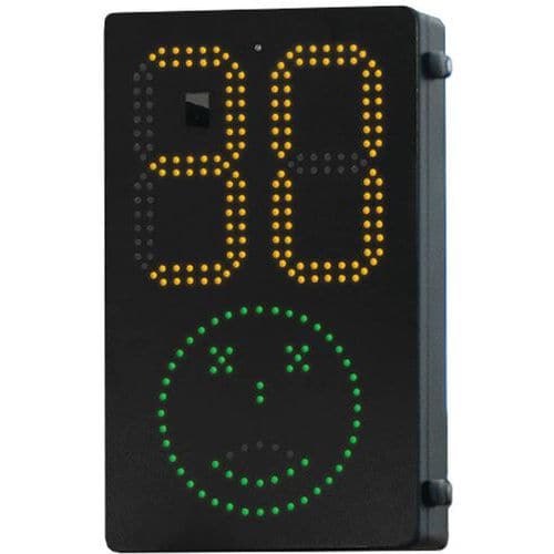 LED National Speed Limit Smiley Signs - Solar or Battery or Mains