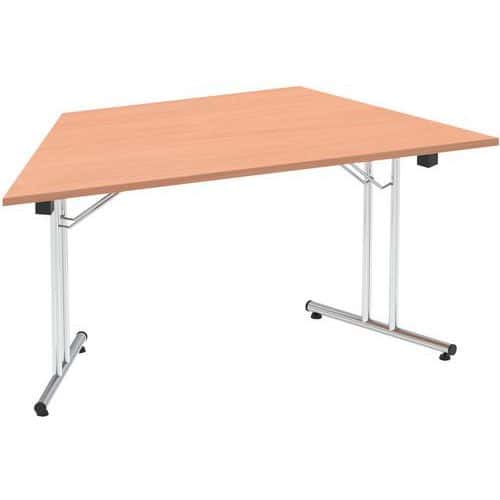 Mobile Table With Trapezium Fold-up Top - 73 cm High - Impulse